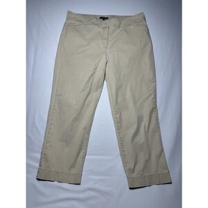 Eileen Fisher Cropped Pants Petite Women's Size 14P Tan‎